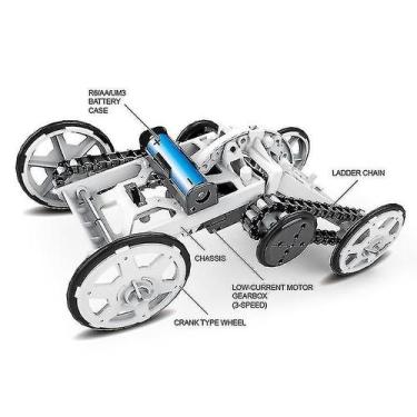Imagem de Carro de brinquedo para escalar tração nas quatro rodas DIY com bateri
