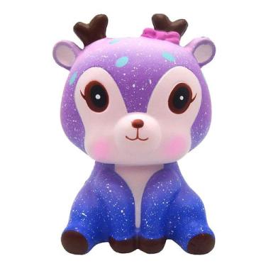Imagem de Brinquedo Stress Reliever Kawaii Cartoon Galaxy Deer, 2 peças para cri