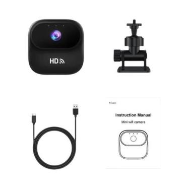 Imagem de Câmera Mini HD WiFi Ourlife A8 Para Monitoramento Residencial Com Rast