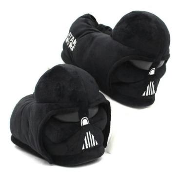 Imagem de Pantufa 3D Darth Vader Star Wars Preto Tamanho G - Zona Criativa