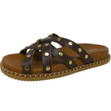Imagem de Chinelo Feminino Papete Flat Calce Facil Moderno Lia Line-Feminino