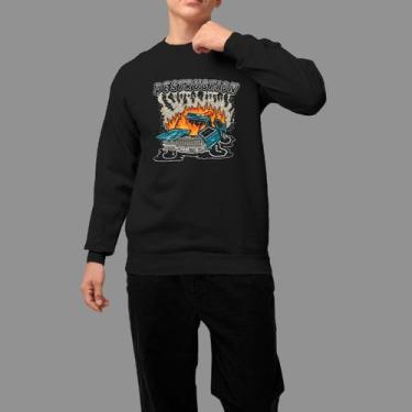 Imagem de Moletom Gola Careca Basico Masculino Casual Tecido Macio Bestroin, Pre