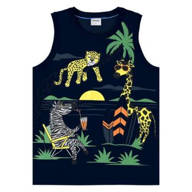 Imagem de Regata Infantil Masculina Em Meia Malha Rovi Kids Azul, Azul, 14