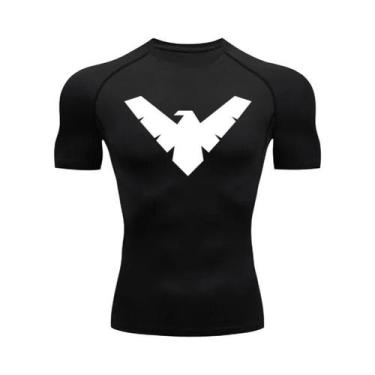 Imagem de Camiseta De Compressão Masculina De Secagem Rápida Para Corrida, Manga