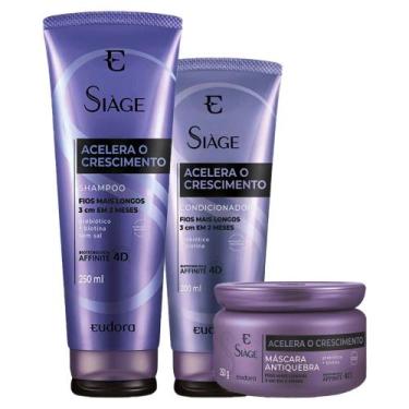 Imagem de Kit Eudora Siàge Acelera o Crescimento Sh Condicionador Másc