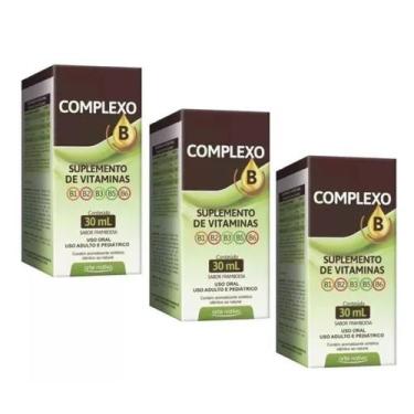 Imagem de Complexo B 3x30ml Vitaminas B1, B2, B3, B5 E B6 - Arte Nativa
