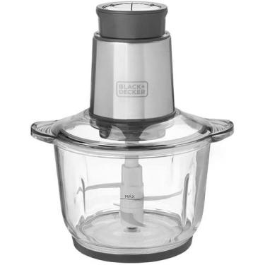Imagem de Mini Processador Tigela Vidro MP300G Gourmand Gris Black Decker - BLAC