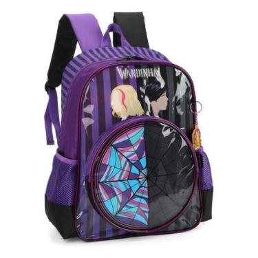 Imagem de Mochila Costas Escolar Infantil Menina Feminina Wandinha Addams Up4you