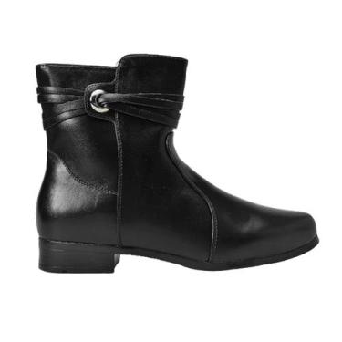 Imagem de Bota mooncity tiras 72322, Preto, 35