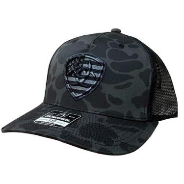 Imagem de Boné Ariat Importado Richardson Camuflado/ Verde Cor:VerdeTamanho:Únic
