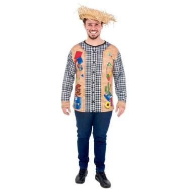 Imagem de Camisa Xadrez Festa Junina São João Adulto Tamanho P - Anjo Fantasias