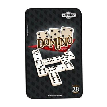 Imagem de Jogo Dominó Duplo 7 Arte Game com 28 Peças - Zein