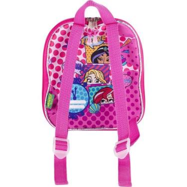 Imagem de Mochila Pequena Maxtoy 3D Princesa Cinderela Rosa, Único, Rosa