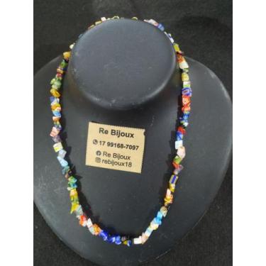 Imagem de Choker em cristal colorido. - Rê bijoux 
