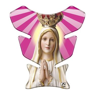 Imagem de Protetor de Tanque Resinado 3D Moto Trail NS Fatima Rosa em PVC com Acabamento Brilhante Teu Adesivo
