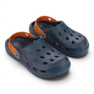 Imagem de Babuche Rider Puff Infantil Conforto Antiderrapante Escolar -, Azul, 2