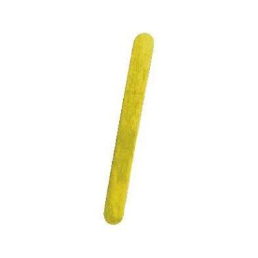 Imagem de Palito de Picolé de Madeira - Ponta redonda - - KIT, Amarelo