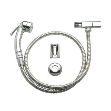 Imagem de Ducha Higiênica Cromado com Ligação Inox com Registro - Jackwal