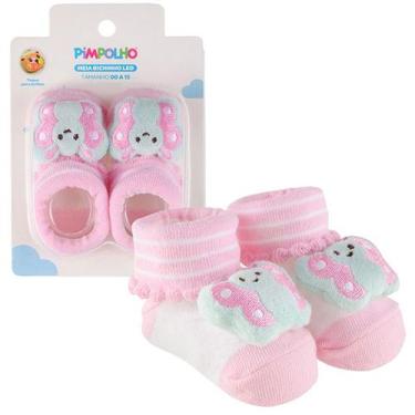 Imagem de Sapatinho Meia Bichinhos Com Led Menino Menina Recém Nascido - Pimpolh