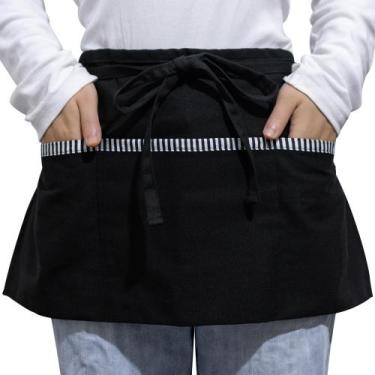 Imagem de Avantal Zihuatailor 60x30 cm, 3 Bolsos, Algodão, Modelo Curto