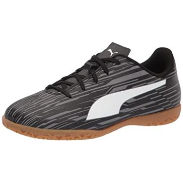 Imagem de PUMA RAPIDO 3 IT Soccer Shoe, Black White-Castlerock, 13 US Unisex Little Kid