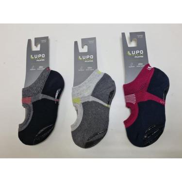 Imagem de Meia Pilates Feminina Lupo Sport 3286 Antiderrapante.(o par)