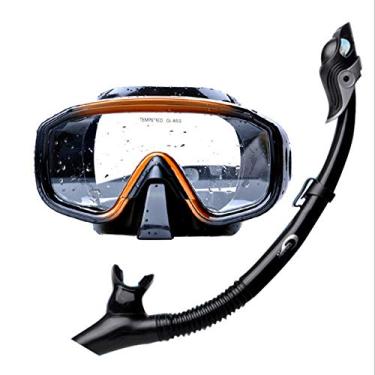 Imagem de Qudai Uso profissional do Snorkel da máscara do mergulho do mergulhador do silicone para Snorke de mergulho da natação para o equipamento Snorkeling dos esportes da água