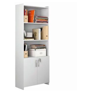 Imagem de Armário Multiuso Escritório 2 Portas Com Chave Notável