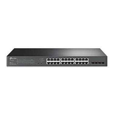 Imagem de TP-Link TL-SG2428P | Jetstream 24 Port Gigabit Smart Managed PoE Switch | 24 PoE+ Port @250W, 4 SFP Slots | Omada SDN Integrated | PoE Recovery | IPv6 | Static Routing | Limited Lifetime Protection