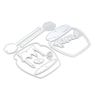 Imagem de KSCRAFT Estênceis de corte de metal para mel, para scrapbooking/álbum de fotos, cartões de papel faça-você-mesmo