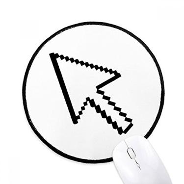 Imagem de DIYthinker Mouse de computador Arrow Pixel Mouse Pad Desktop Office Tapete redondo para computador