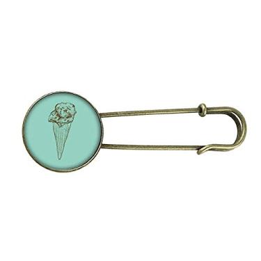 Imagem de Broche de metal retrô de sorvete de chocolate crocante