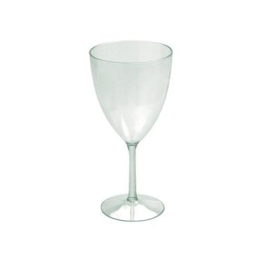 Imagem de Taça De Plástico 330 Ml Vinho Cristal Verde - Plasutil