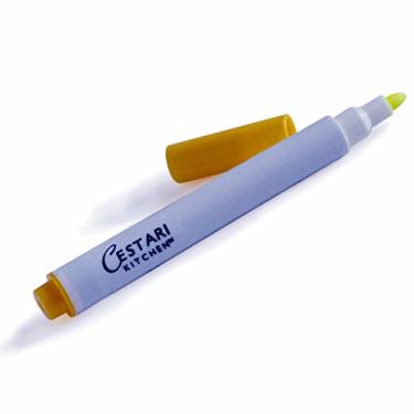 Imagem de (Amarelo) - Caneta de Giz: Marcador de Giz Liquido Amarelo com Ponta Fina de 2mm para Escrever e Desenhar (2mm) - Caneta de tinta de rotulo apagavel para quadro de giz por Cestari Kitchen