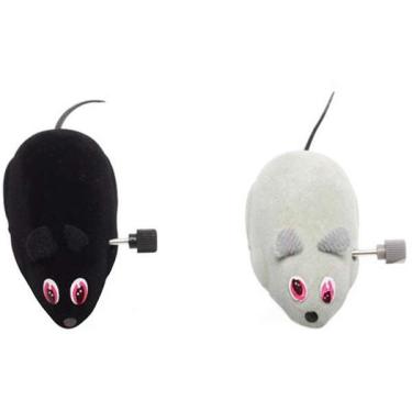 Imagem de Brinquedo Chalesco Ratinho com Corda 2 Unidades - Tam. P
