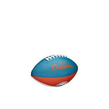 Imagem de Bola De Futebol Americano Nfl Miami Dolphins Team Retro Wilson