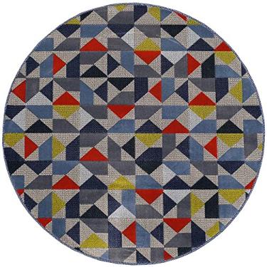 Imagem de Tapete Sala School Caleidoscopio Rubi 1,50 red São Carlos