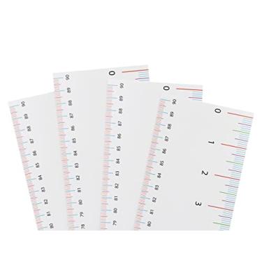 Imagem de Régua de papel – 91,44 cm para sala de aula, STEM, números fáceis de ler, cartolina branca, pacote com 8, produtos Hygloss