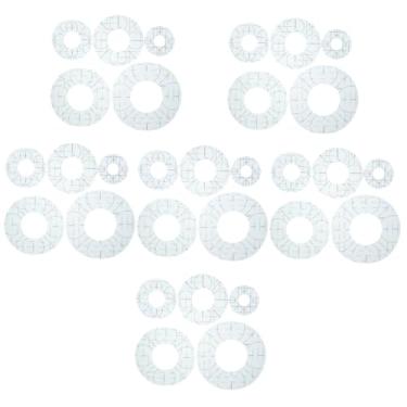 Imagem de LALAFINA 30 Peças régua de patchwork moldes de mão ferramentas Régua de costura Ferramenta de costura régua de quilting de movimento livre régua de acolchoado Acrílico régua redonda roupas