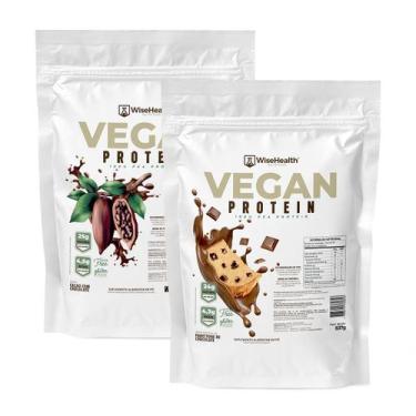 Imagem de Kit 2 Vegan Protein 837G Cacau E Choco + Panettone De Choco - Wiseheal