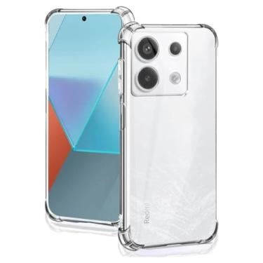 Imagem de Capa Capinha Anti Impacto Transparente Para Poco X6 5G Tela de 6.67 Polegadas - (Bluepink)