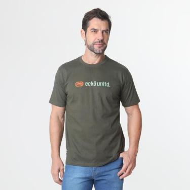 Imagem de Camiseta Verde Militar Estampada - Ecko