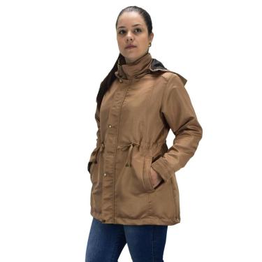 Imagem de Parka Jaqueta Butu Biru P ao G4 extra grande Plus Size Feminino Ocre-Feminino