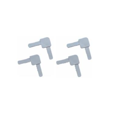 Imagem de Cantoneira Perfil A058 Alumínio Tela Mosquiteira 4 Unidades (Branco)