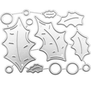 Imagem de Molde de folha de bordo para fazer cartões, matrizes de corte de metal de folha de bordo, parabéns, cortes, aniversário, estampagem, estêncil, modelo para decoração de scrap-booking, cartão de bênção