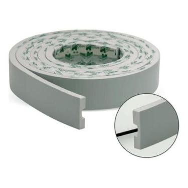 Imagem de Eva Rodape Acabamento Ripado Laminado 2,5M - Play Verde+ - Meu Rodapé