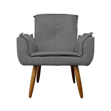 Imagem de Poltrona Decorativa Emília Plus Suede Diversas Cores - Ds Estofados, C