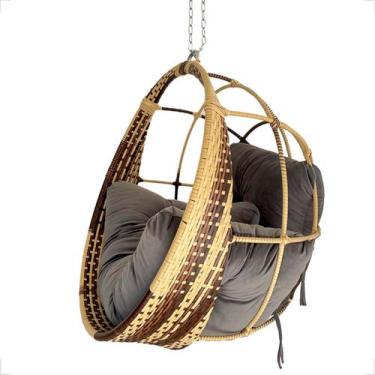 Imagem de Cadeira Suspensa Ômega Balanço Ninho Gourmet Alumínio Cappuccino - Fex