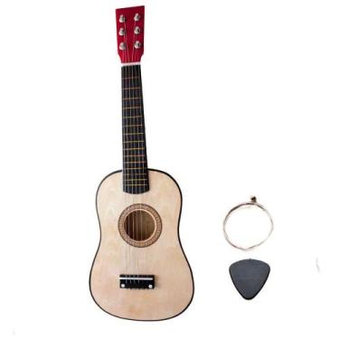 Imagem de Mini Violão Infantil Acústico Para Crianças Cordas De Aço. -  DM Toys