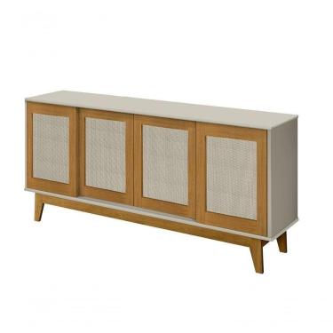 Imagem de Buffet Detroit 4 Portas Off White / Madeira - Tebarrot